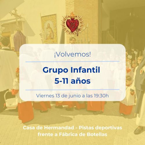 ¡Vuelve el grupo infantil de la Hermandad!