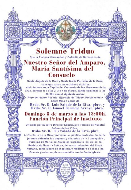 Convocatoria de cultos 2026